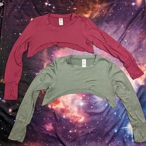 🌺☘️ 2 Super Soft Long Sleeve Shruggie Bundle Size Small Baton Rouge & Green Bay